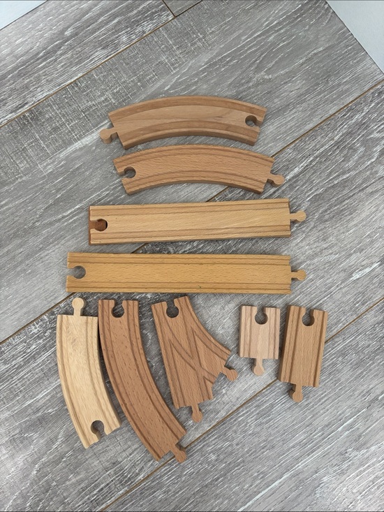 Other - Wooden Track - Set #7 - 9 Pieces